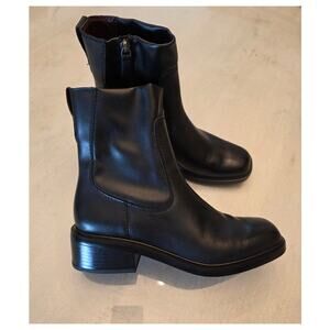 NIB Franco Sarto Women's Black Gavi Boots SZ 9 Leather Classic